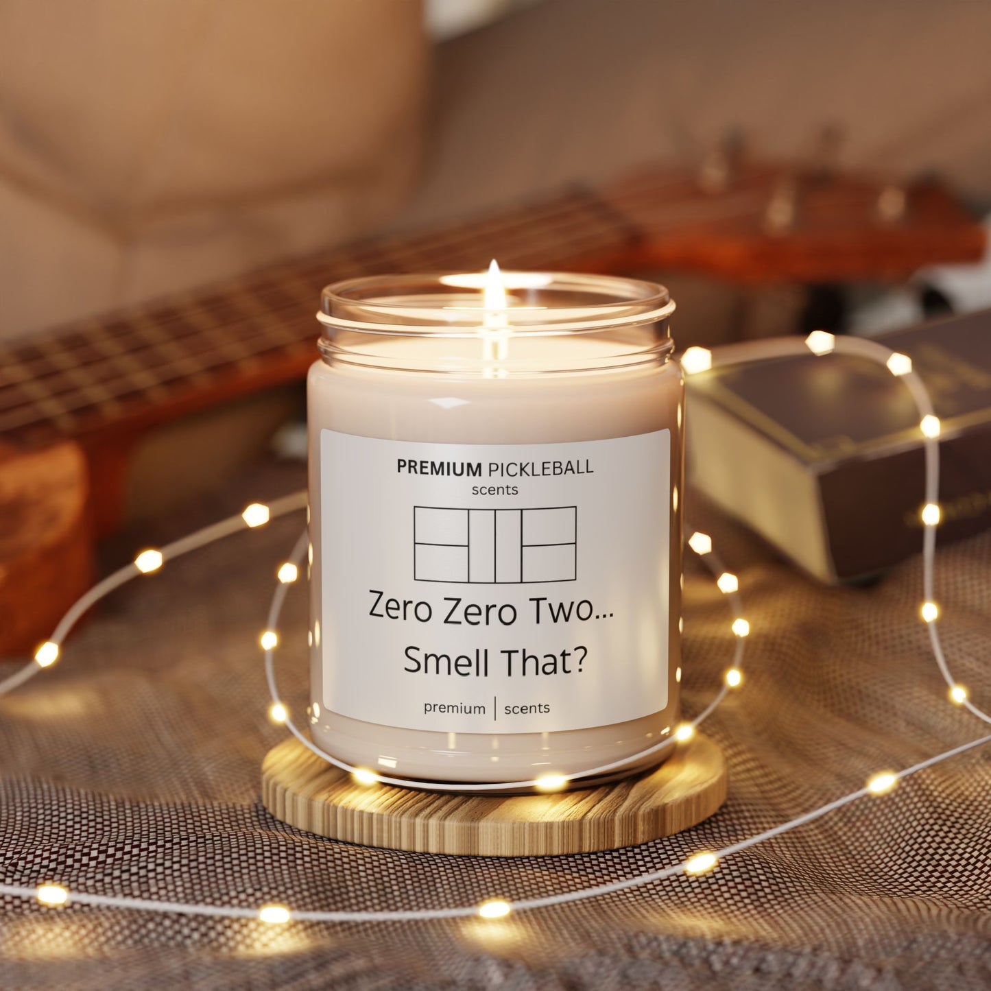 Zero Zero Two... Smell That? Soy Pickleball Candle, 9oz