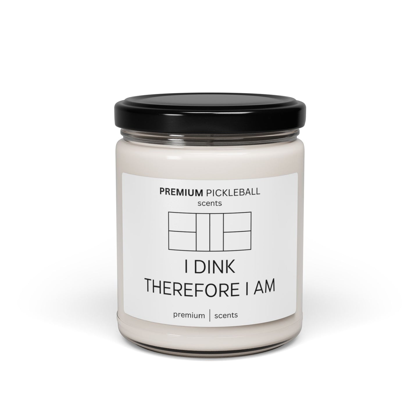 I Dink Therefore I Am Soy Pickleball Candle, 9oz