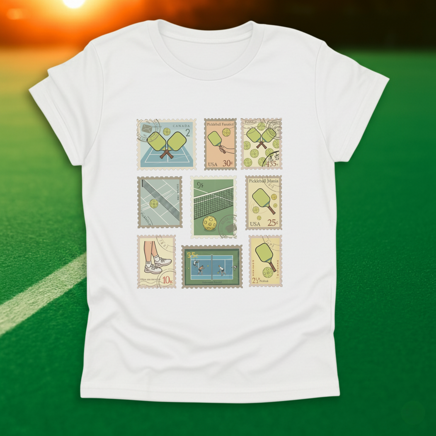 Pickleball Stamps T-Shirt
