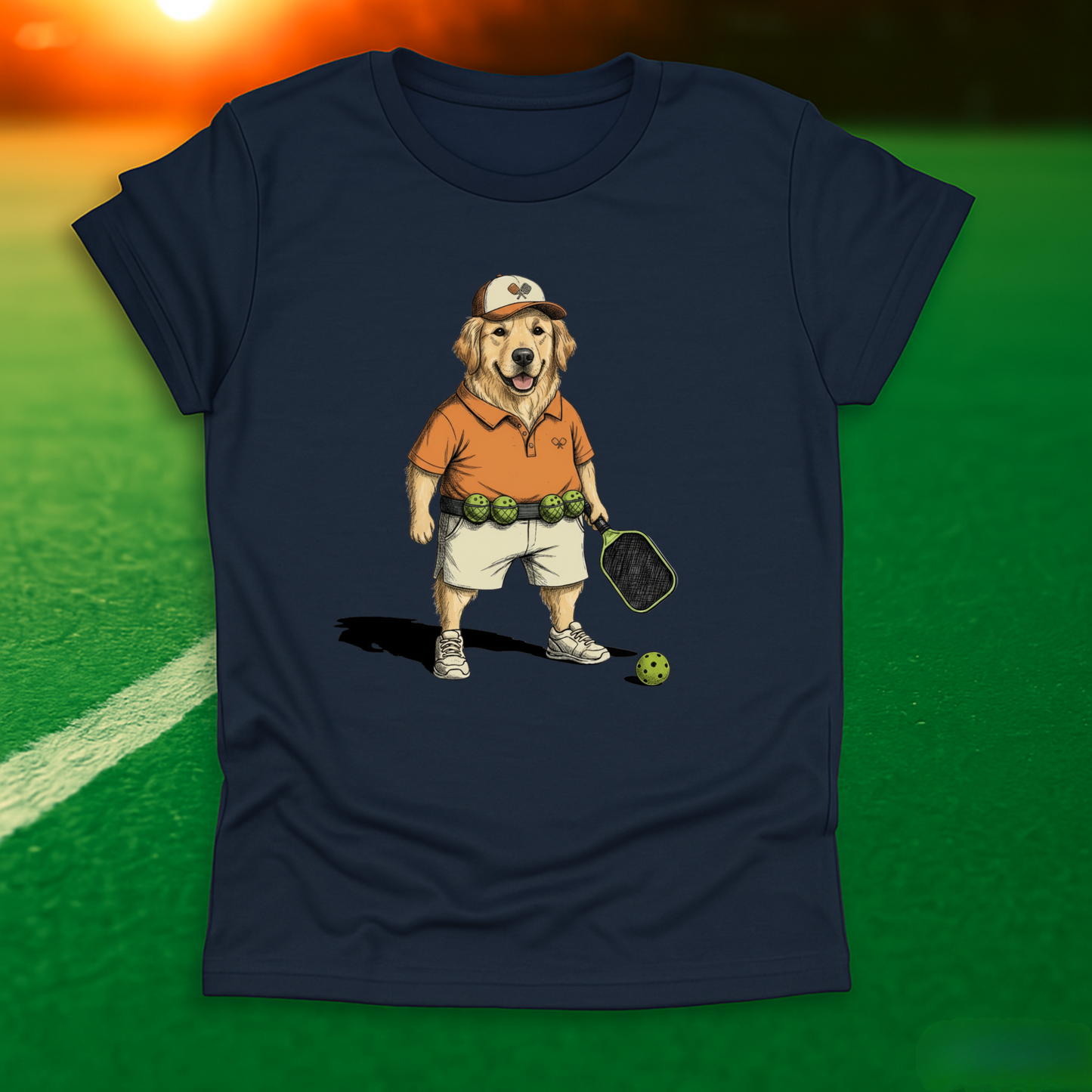 Golden Retriever Pickleball T-Shirt
