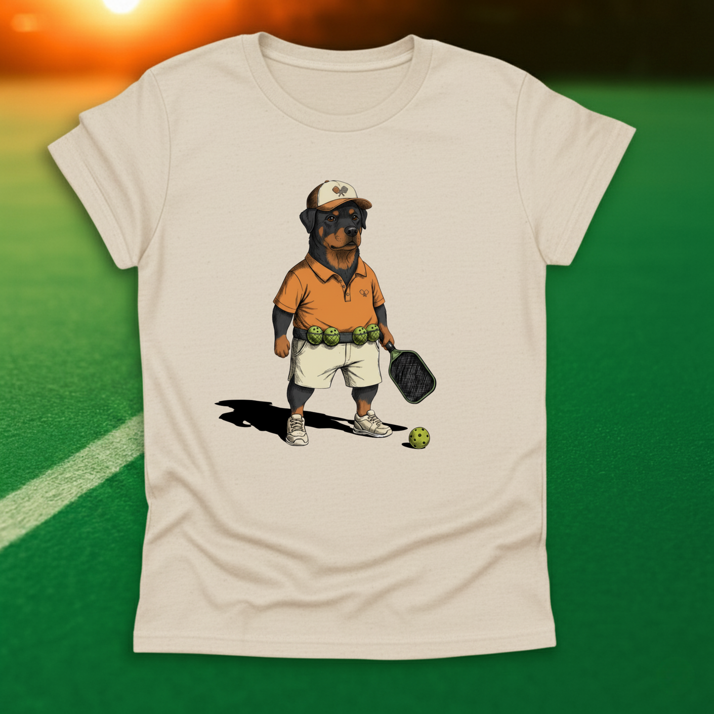 Rottweiler Pickleball T-Shirt