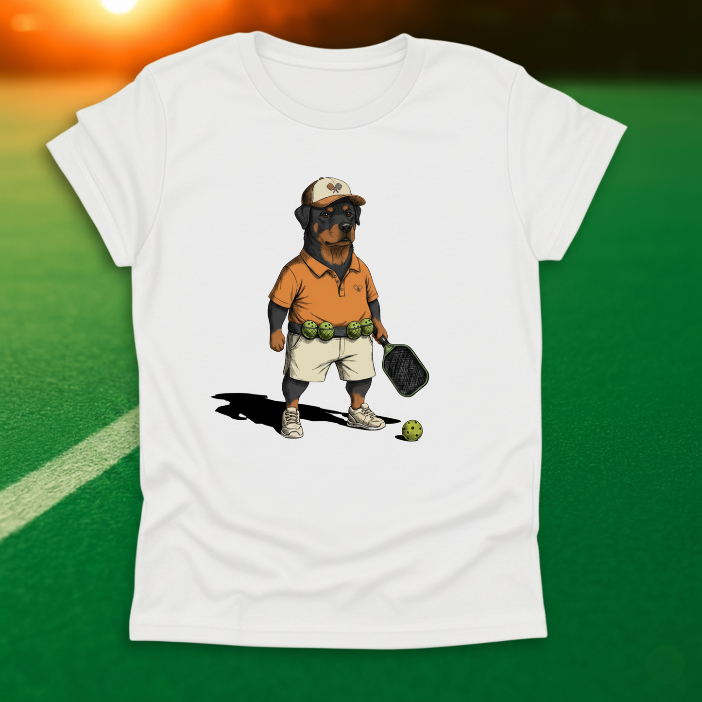 Rottweiler Pickleball T-Shirt
