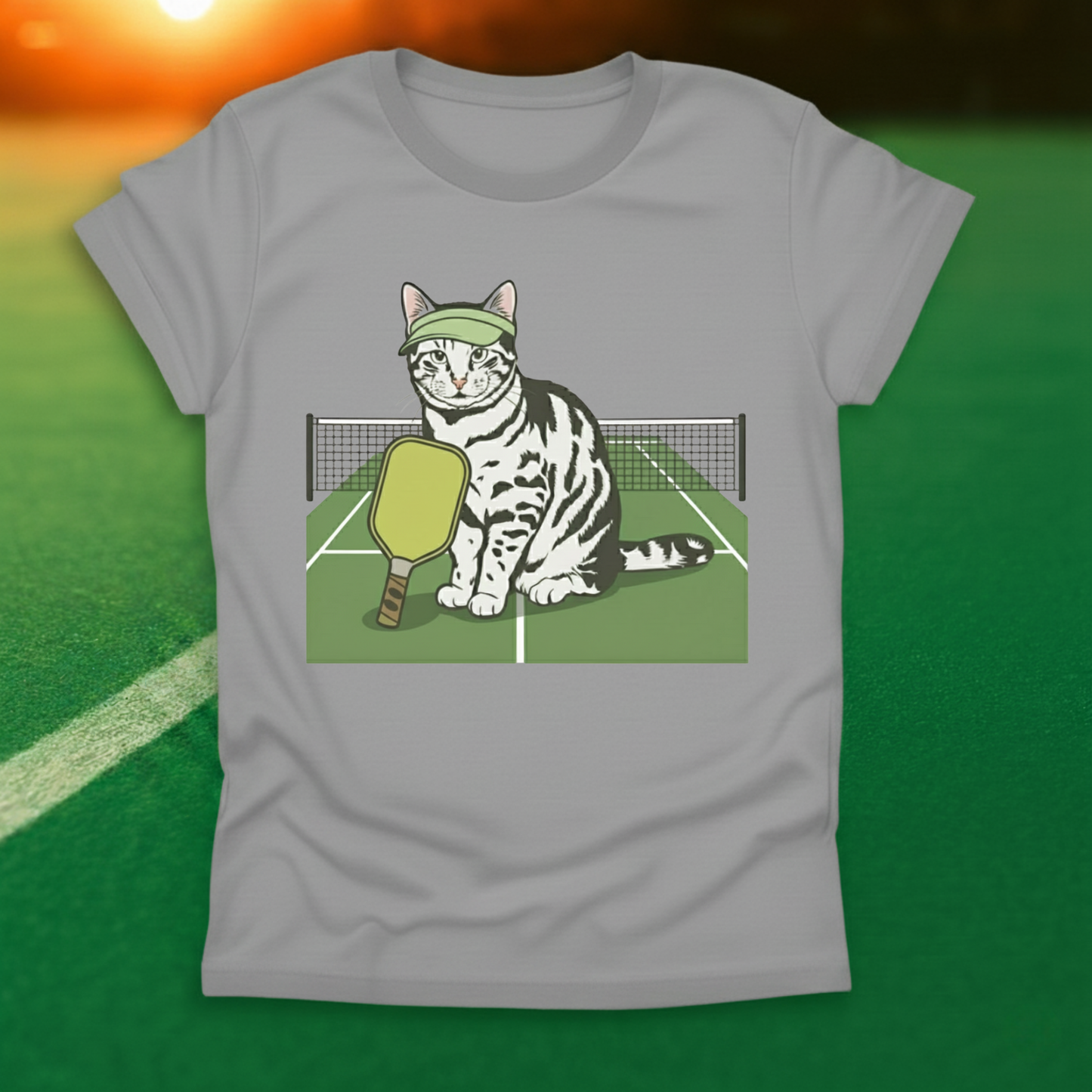 Pickleball Cat T-Shirt