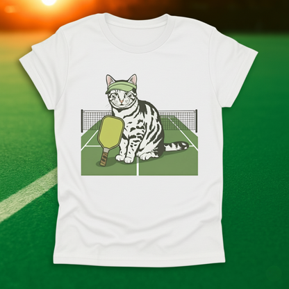 Pickleball Cat T-Shirt