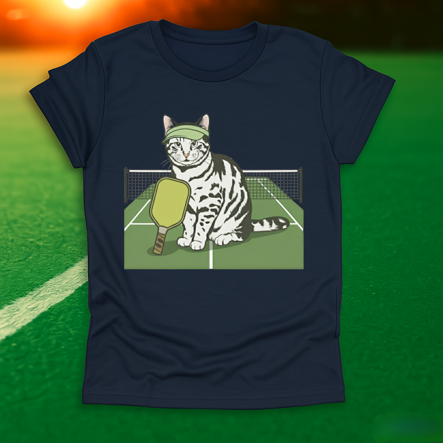 Pickleball Cat T-Shirt