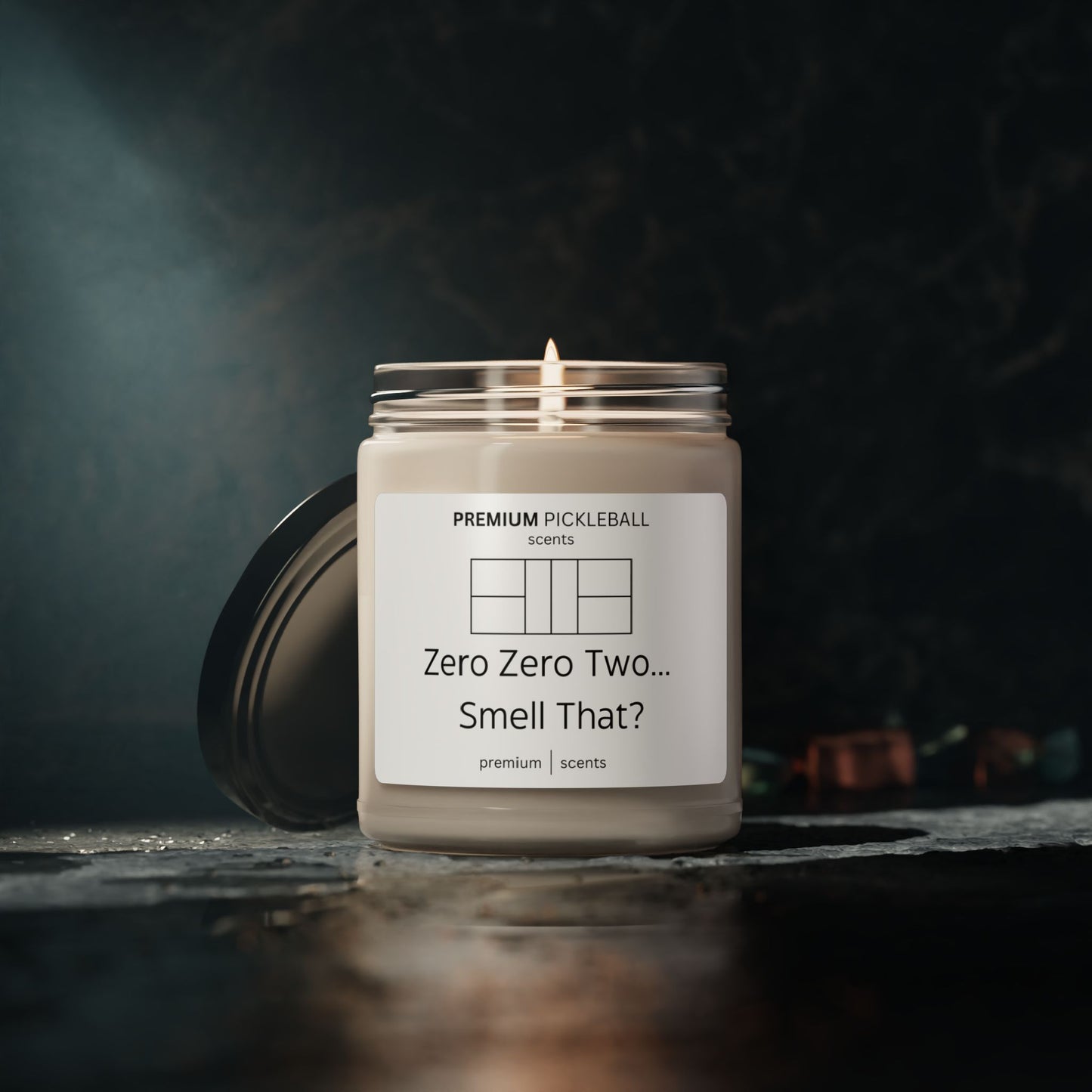 Zero Zero Two... Smell That? Soy Pickleball Candle, 9oz